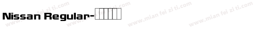 Nissan Regular字体转换